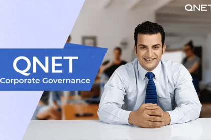 QNET entrepreneur in his office